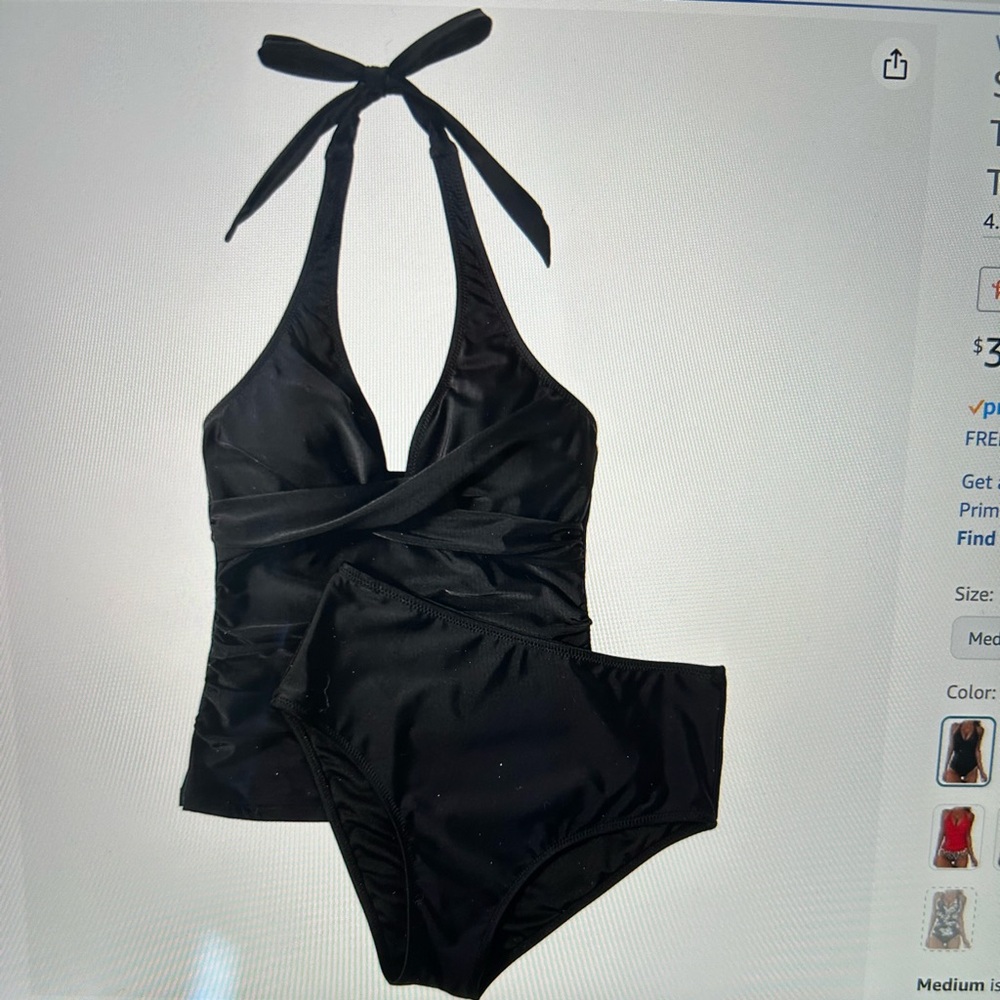 Halter top tankini - Picture 2 of 6